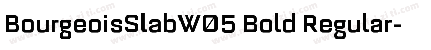 BourgeoisSlabW05 Bold Regular字体转换